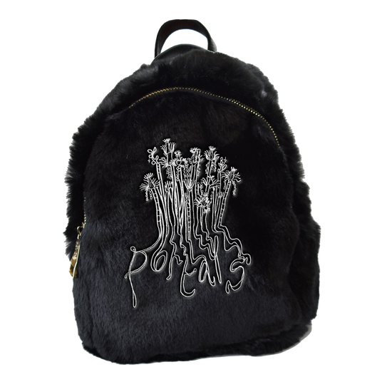 Mini sale fuzzy backpack